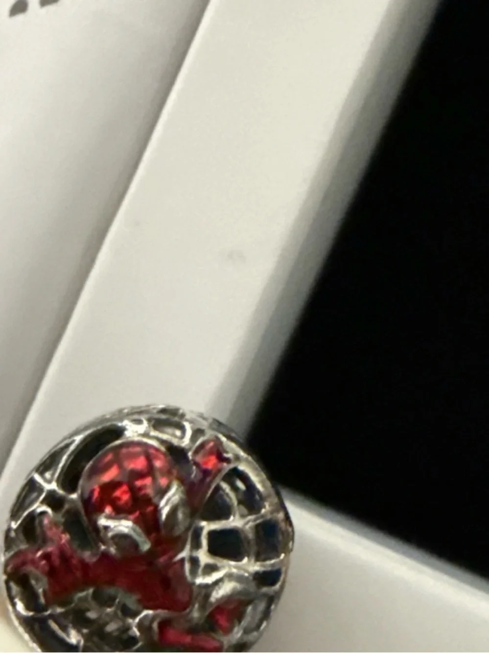 Pandora Silver Bracelet with Red Heart Charm Set